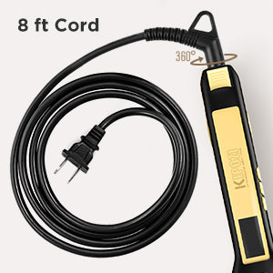 KIPOZI Professional Titanium Flat Iron Hair Straightener with Digital LCD Display Dual Voltage Instant Heating Curling Iron