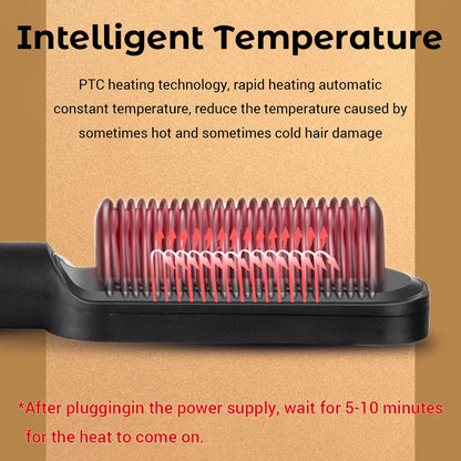 Negative Ion Hair Straightener Hot Sale Mini Hair Straightener Hot Comb Customized Hairs Styling No harm to hair Anti scalding