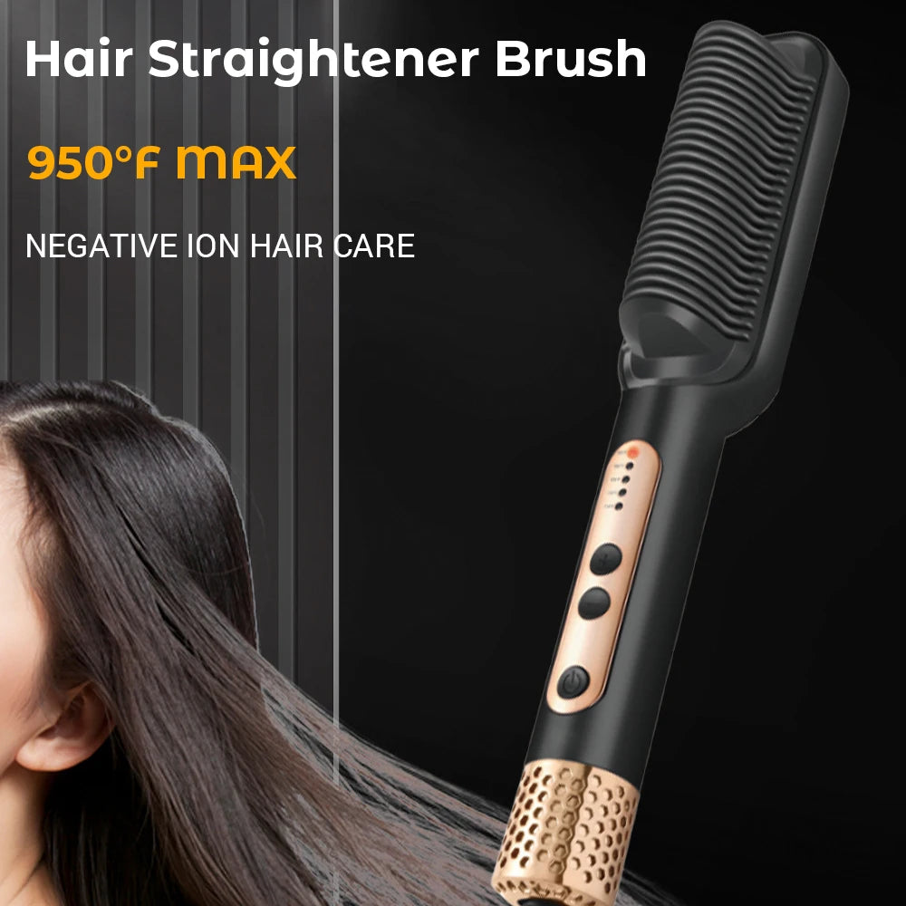 Negative Ion Hair Straightener Hot Sale Mini Hair Straightener Hot Comb Customized Hairs Styling No harm to hair Anti scalding