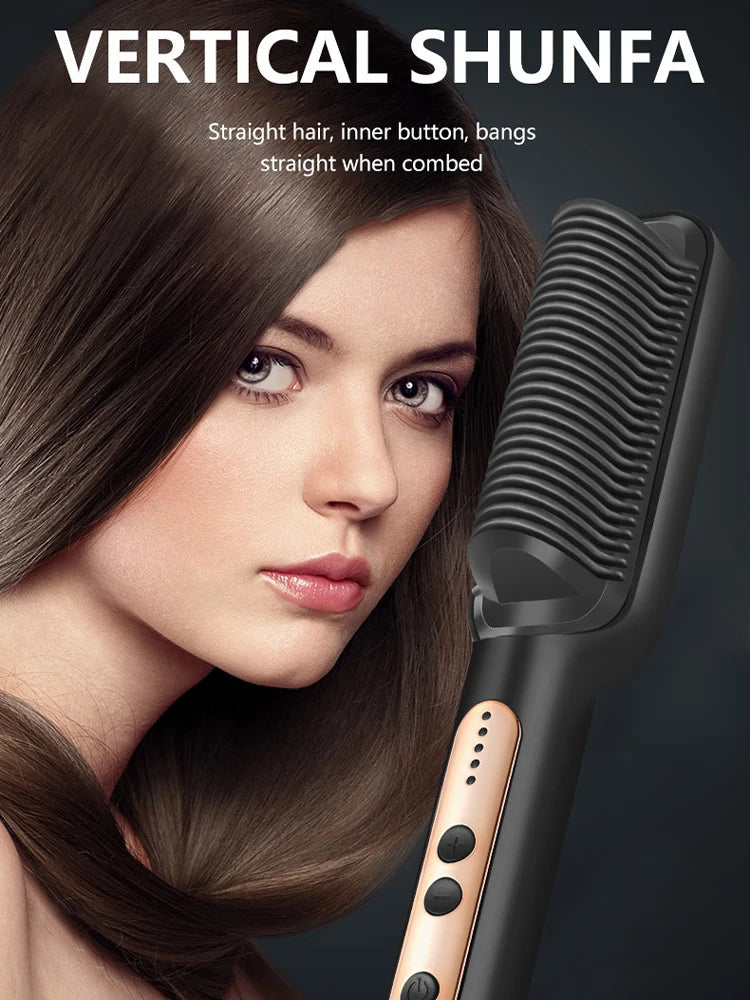 Negative Ion Hair Straightener Hot Sale Mini Hair Straightener Hot Comb Customized Hairs Styling No harm to hair Anti scalding