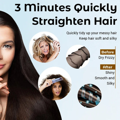 Negative Ion Hair Straightener Hot Sale Mini Hair Straightener Hot Comb Customized Hairs Styling No harm to hair Anti scalding