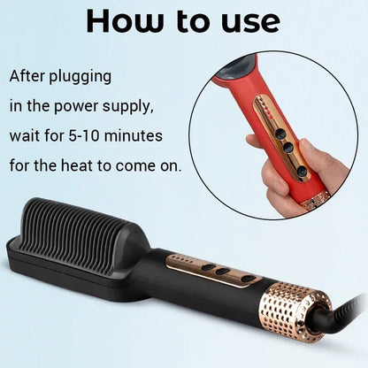 Negative Ion Hair Straightener Hot Sale Mini Hair Straightener Hot Comb Customized Hairs Styling No harm to hair Anti scalding